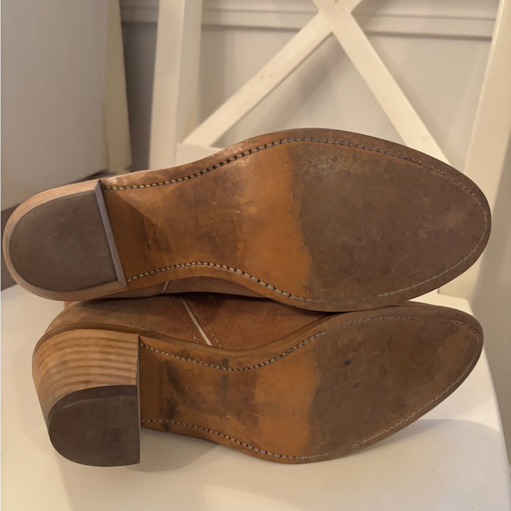 Wolverine suede Cowboy boots, Western wear brown Size 8 - Picture 5 of 8